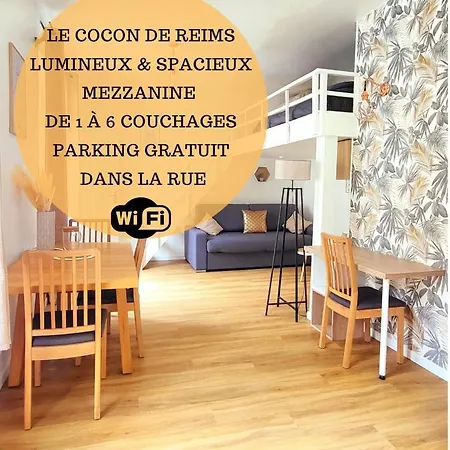 Apartment Le Cocon De /wifi/commerce /av De Paris Reims